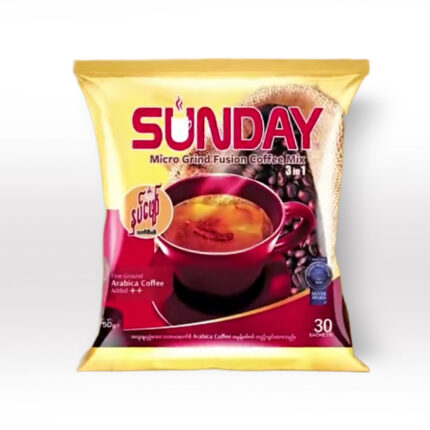 Sunday coffee mix micro gring fusion 3 in 2 ဆန်းဒေး အမှုန့်ကြိတ် fusion 3 in 1