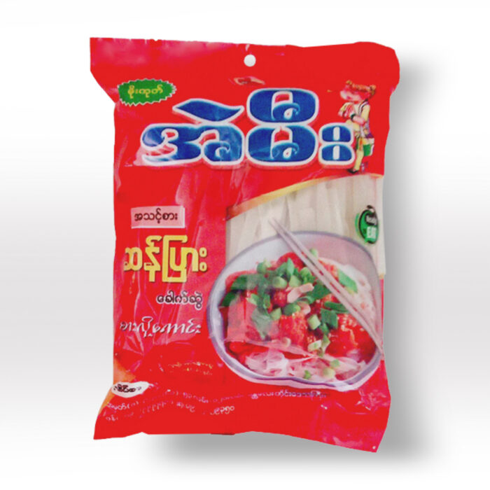 Ae Mee Moegoat San Pyar (flat rice noodles) အဲမီး မိုးကုတ် ဆန်ပြား - Image 1