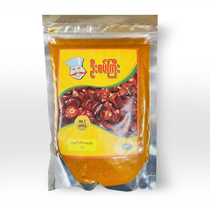 U Sett Kyi chilies powder (A sein mhont) ဦးစပ်ကြီး ငရုတ်သီး အစိမ်းမှုန့် - Image 1